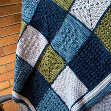 Stitch Pattern Sampler Blanket