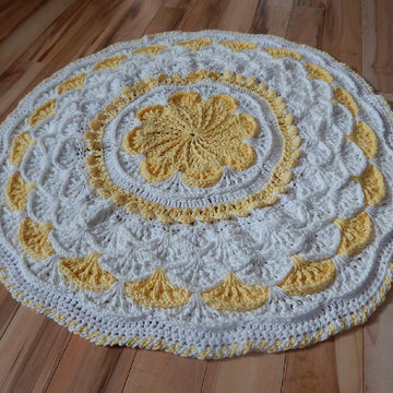 A Round The Flower Garden Afghan