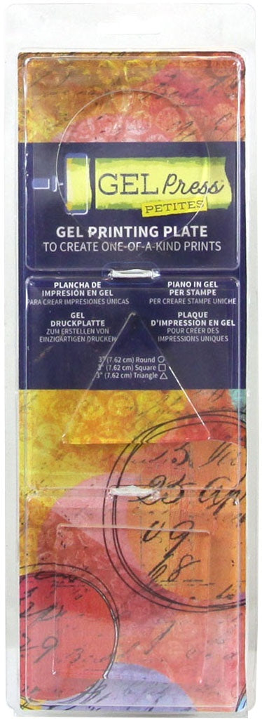 Gel Press Gel Petites 3/Pkg - Square, Triangle, Circle