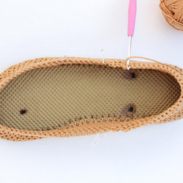 Crochet Moccasins with Flip Flop Soles