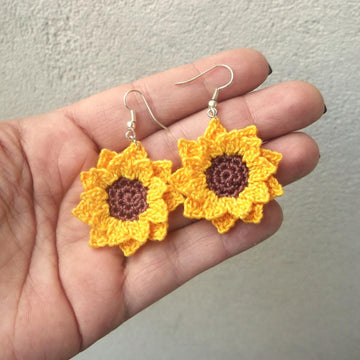 Sunflower earrings