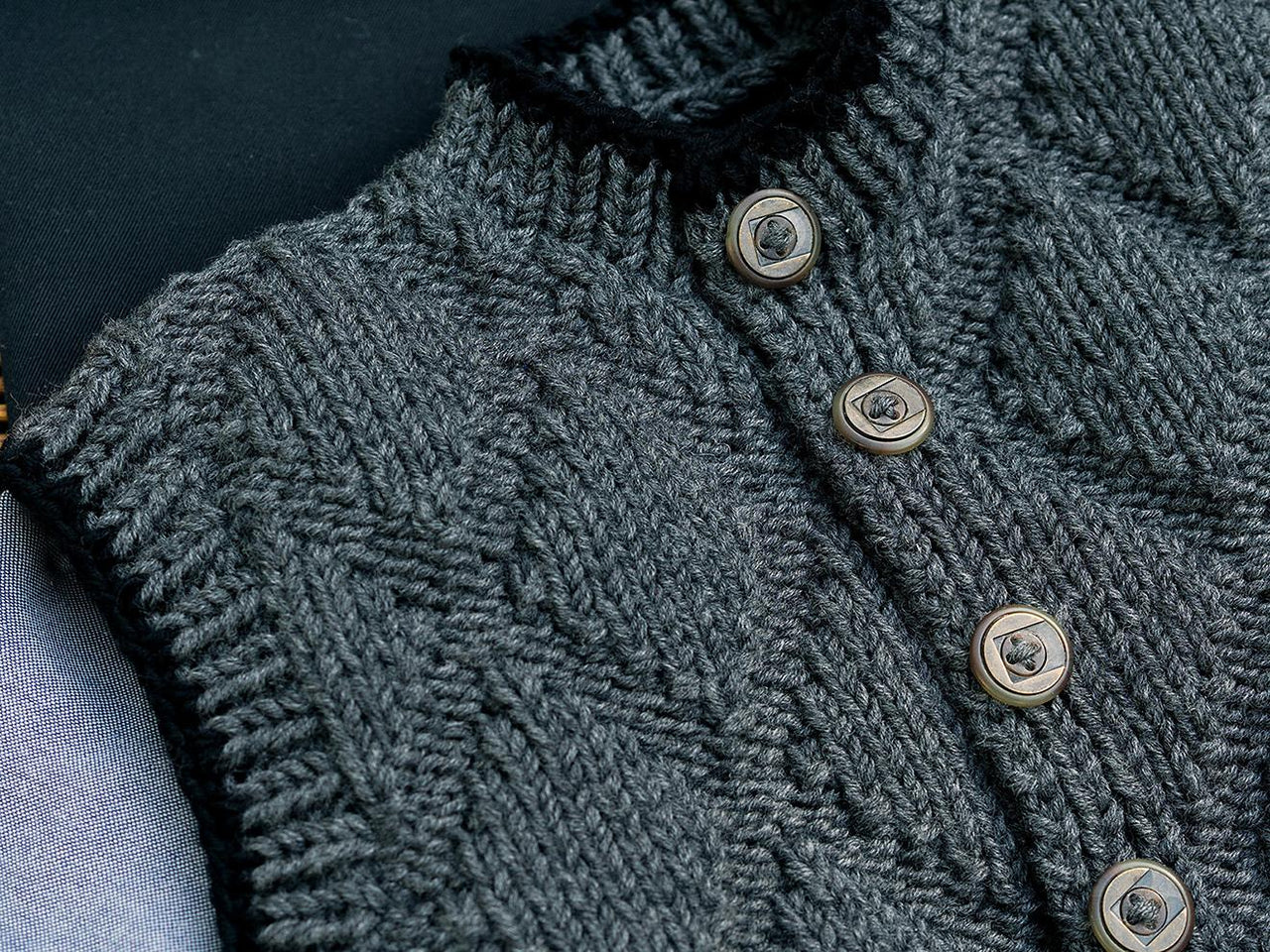 Hebden Gilet Jacket Knitting Pattern
