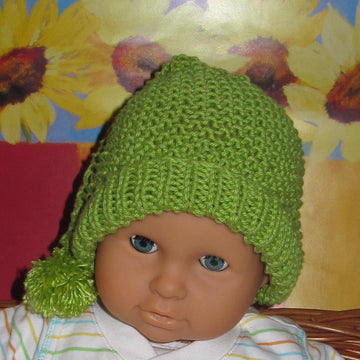 Baby Moss Stitch Pixie Bobble Slouch