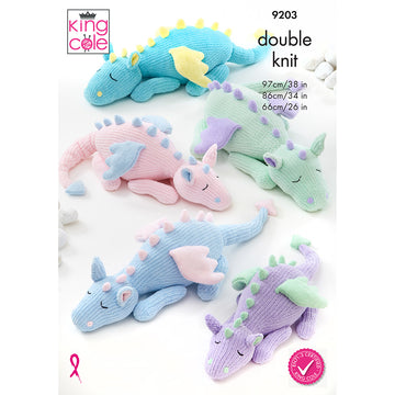 Sleeping Dragons in King Cole Yummy - 9203 - Leaflet