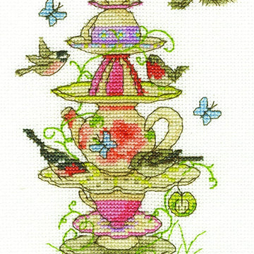 DMC Tea Garden Cross Stitch Kit