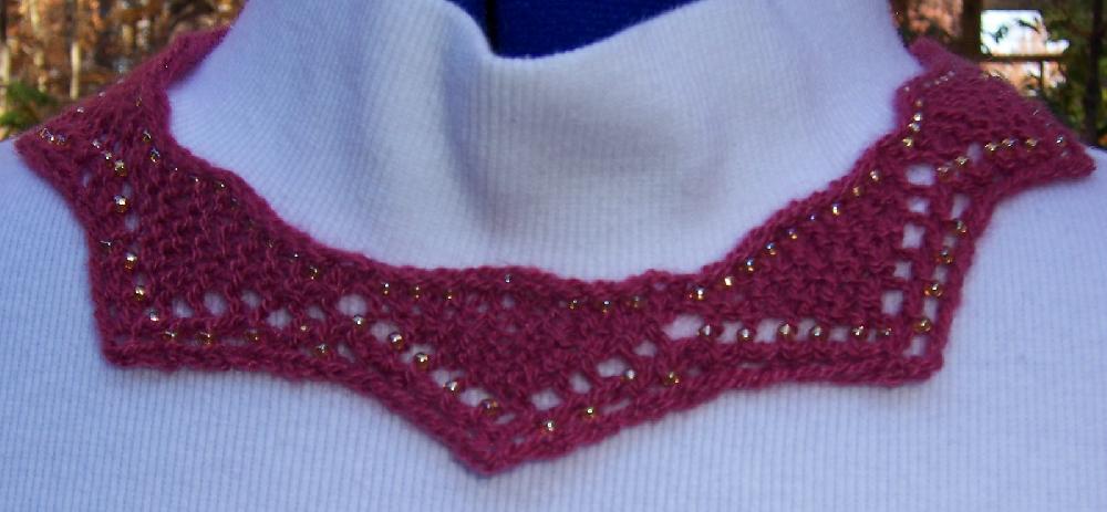 Garnet Glow (cashmere beaded necklace)