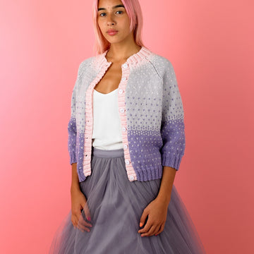 Confetti Cardigan - Free Knitting Pattern in Paintbox Yarns Wool Mix Aran