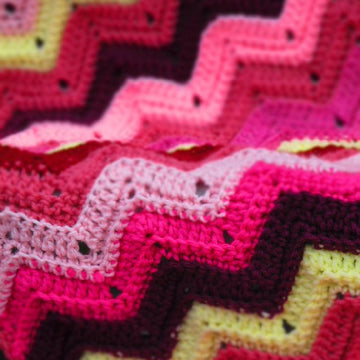 Scrap Ripple Afghan