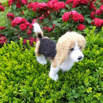 Realistic Crochet Pattern Dog Beagle