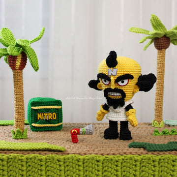 Neo Cortex + Uka Uka – PDF Crochet Amigurumi Pattern Set