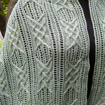 Sabae Cable Lace Shawl