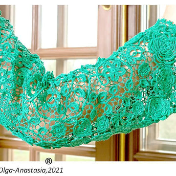 Lace cardigan emerald