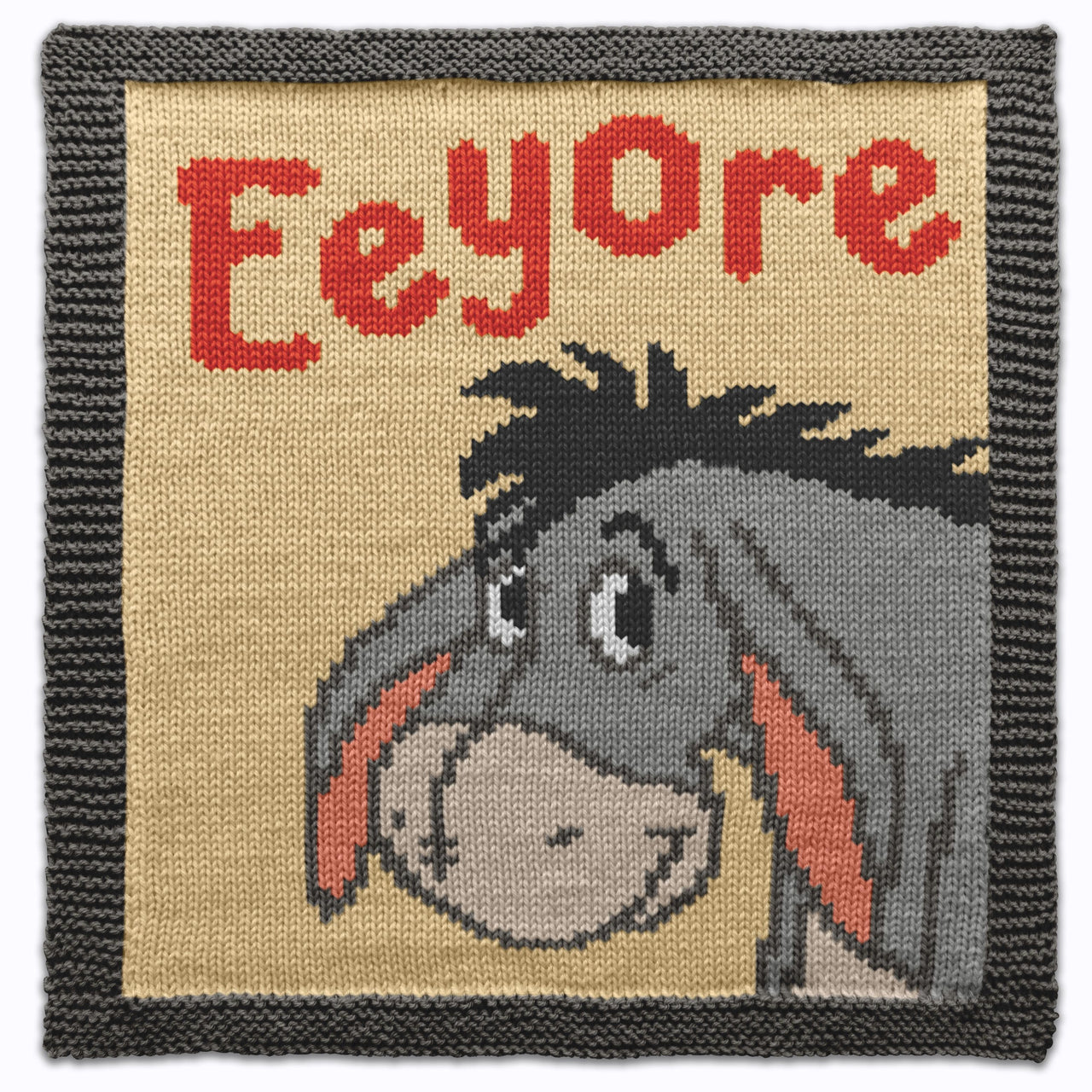 Eeyore Donkey Square Knitting Pattern