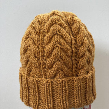 Pretty Cables Beanie Hat Aran