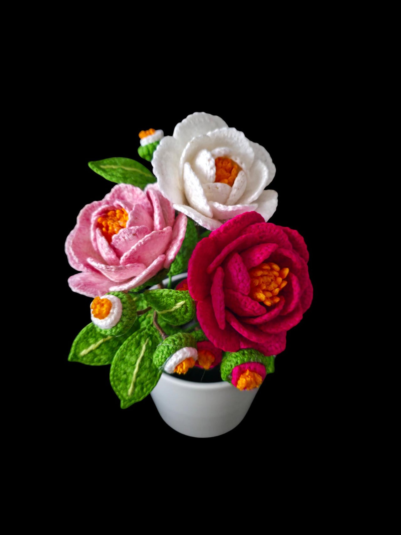 Crochet Camellia flowers pattern