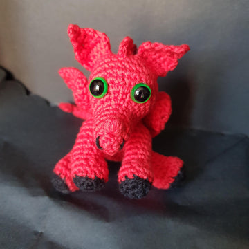 Crochet Dragon keyring/car accessory