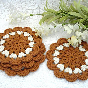 Pattern Crochet Placemat Coaster by Elena Mitchell