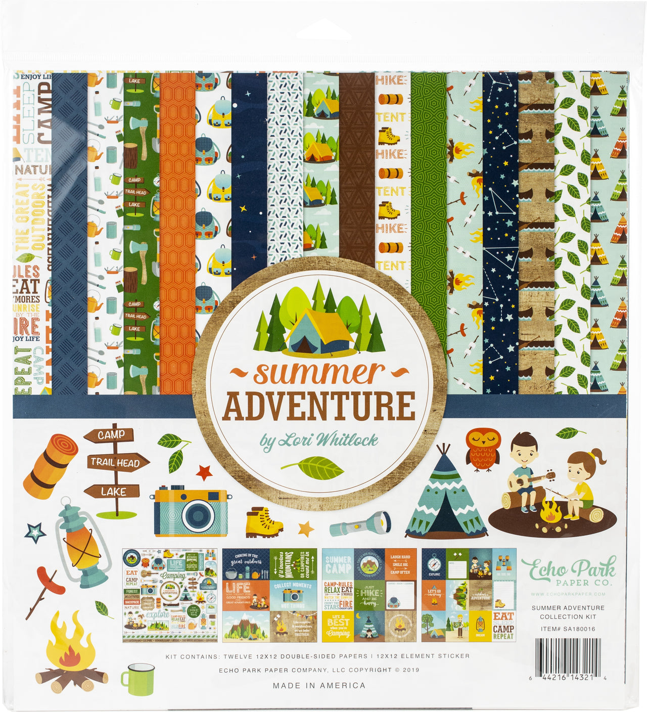Echo Park Paper Echo Park Collection Kit 12"X12" - Summer Adventure
