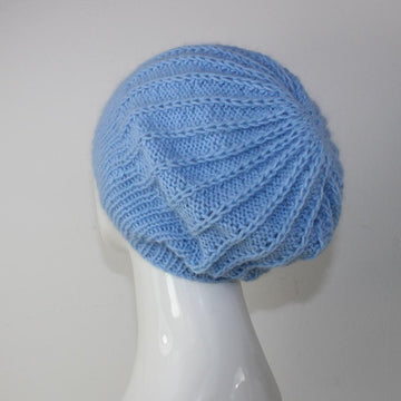 Fluffy Fishermans Rib Slouch Hat