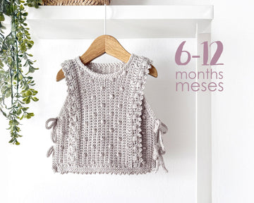 6-12 months – PICOTS Crochet Vest Pattern