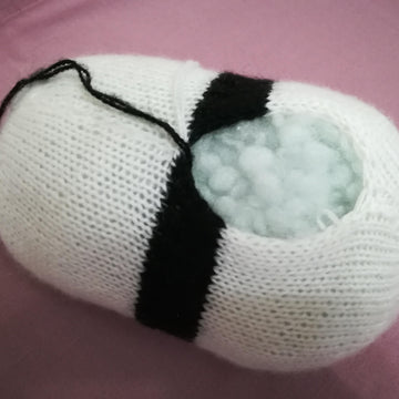 Original Knitting Pattern - Panda soft toy