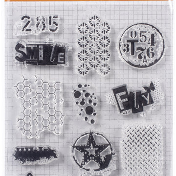 Studio Light Grunge 3.0 Collection A5 Stamp - NR. 408