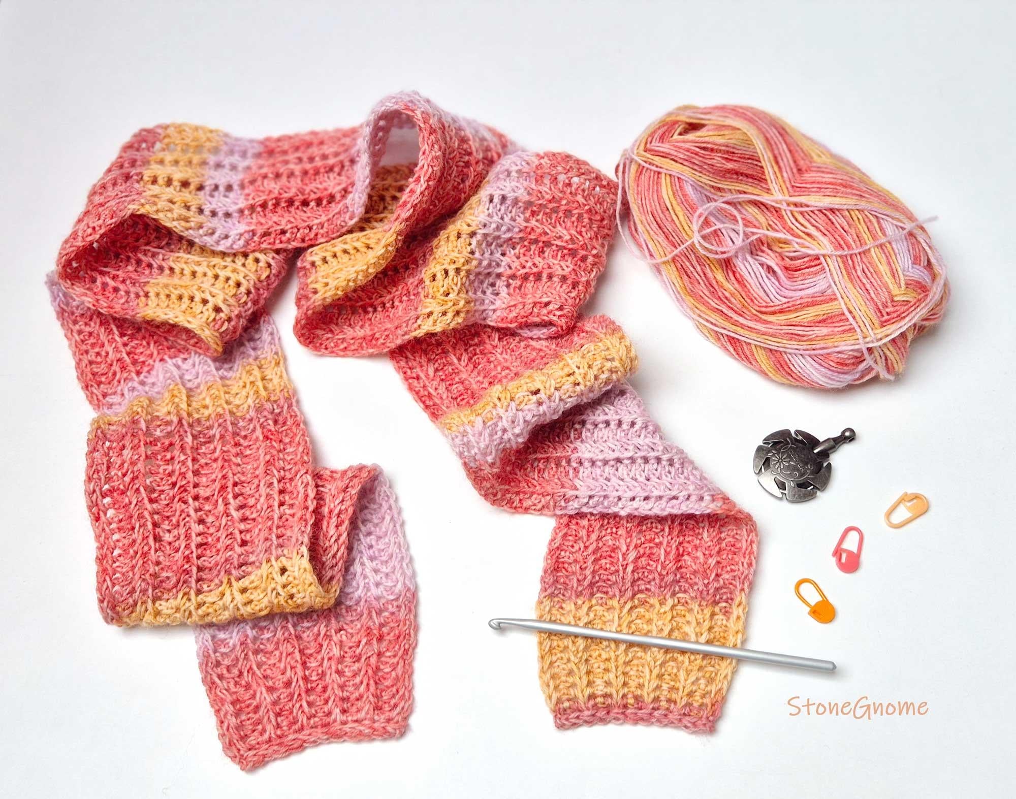 Slim Tunisian Breeze Scarf