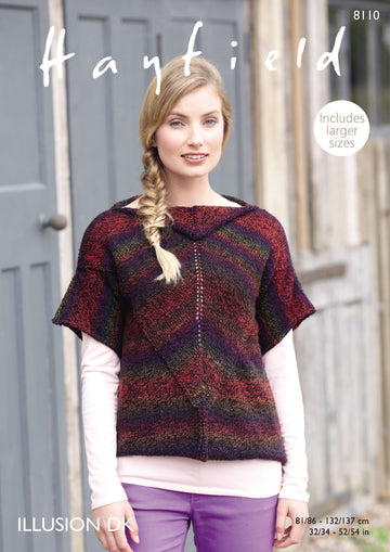 Top in Hayfield Illusion DK - 8110 - Downloadable PDF
