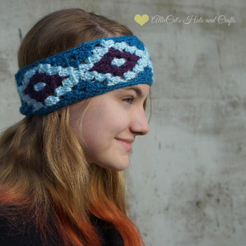 "Boho Chic" Mosaic Headwarmers (2-in-1)