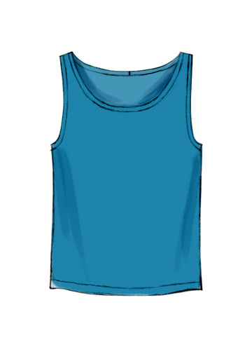 McCall's Men's Tank Tops, T-Shirts and Shorts M6973 - Sewing Pattern