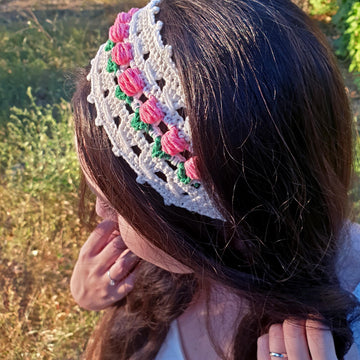 For the Love of Tulips Headband & Bookmark