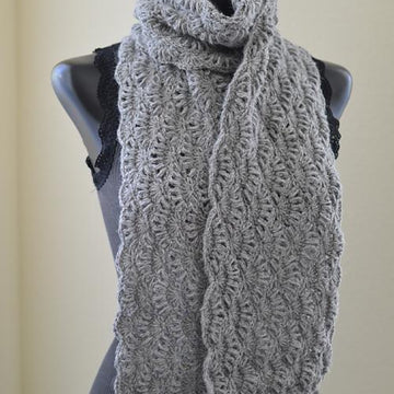 #266 Alpaca Crochet Scarf
