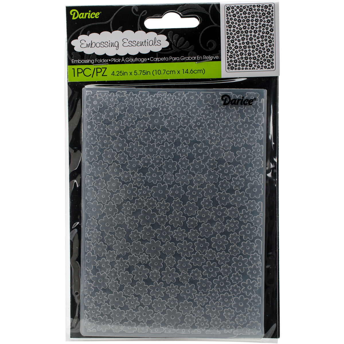 Darice Background Embossing Folder 4.25"X5.75" - Small Daisy