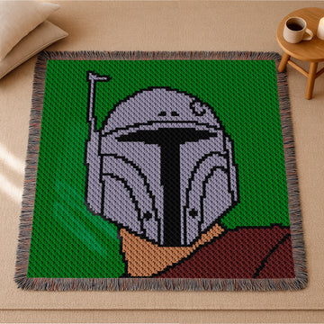 Corner-to-Corner Mandalorian Blanket Star Wars Boba Fett Graph Din Djarin CROCHET PATTERN