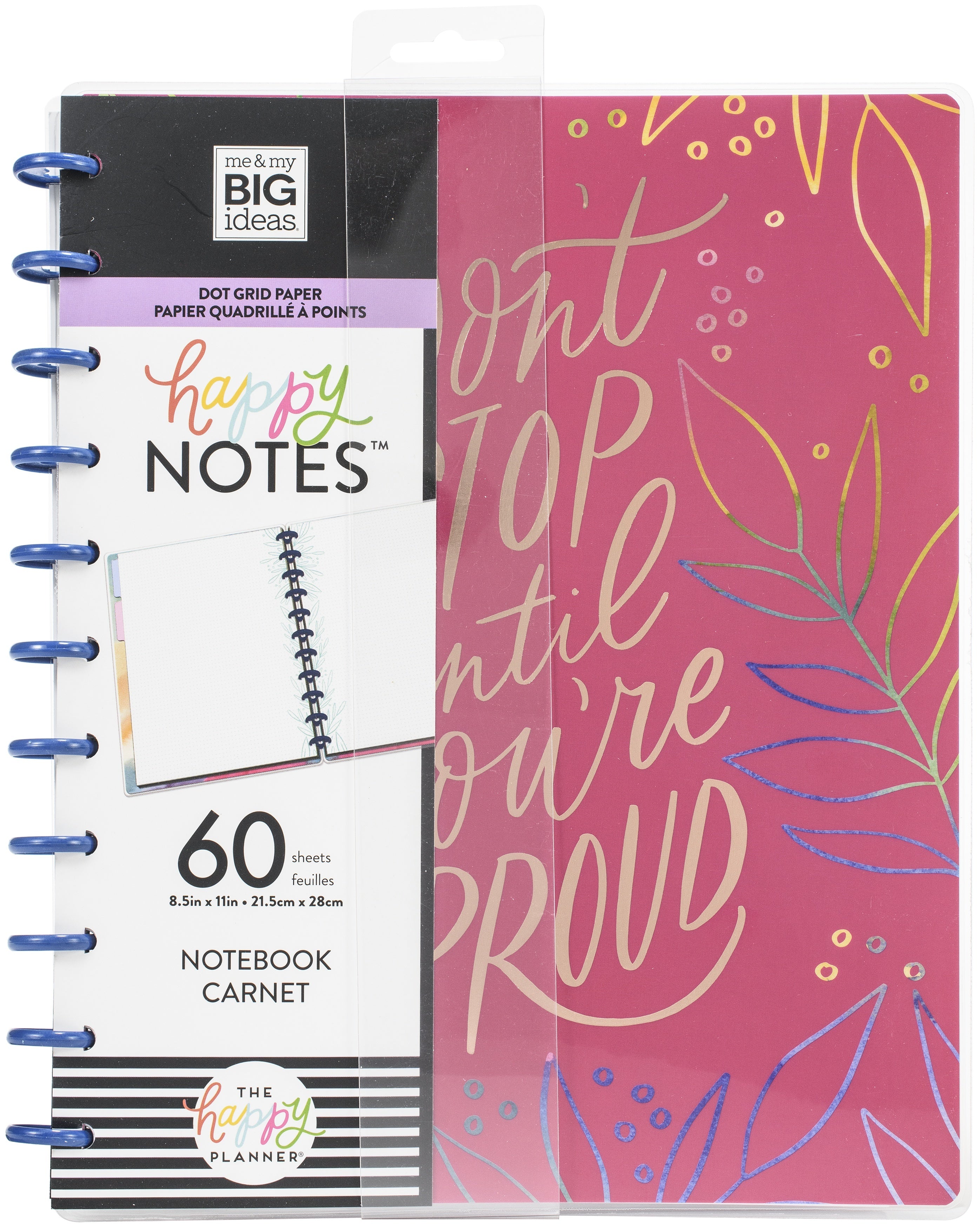 The Happy Planner Big Notebook W/60 Sheets - Bold Watercolor