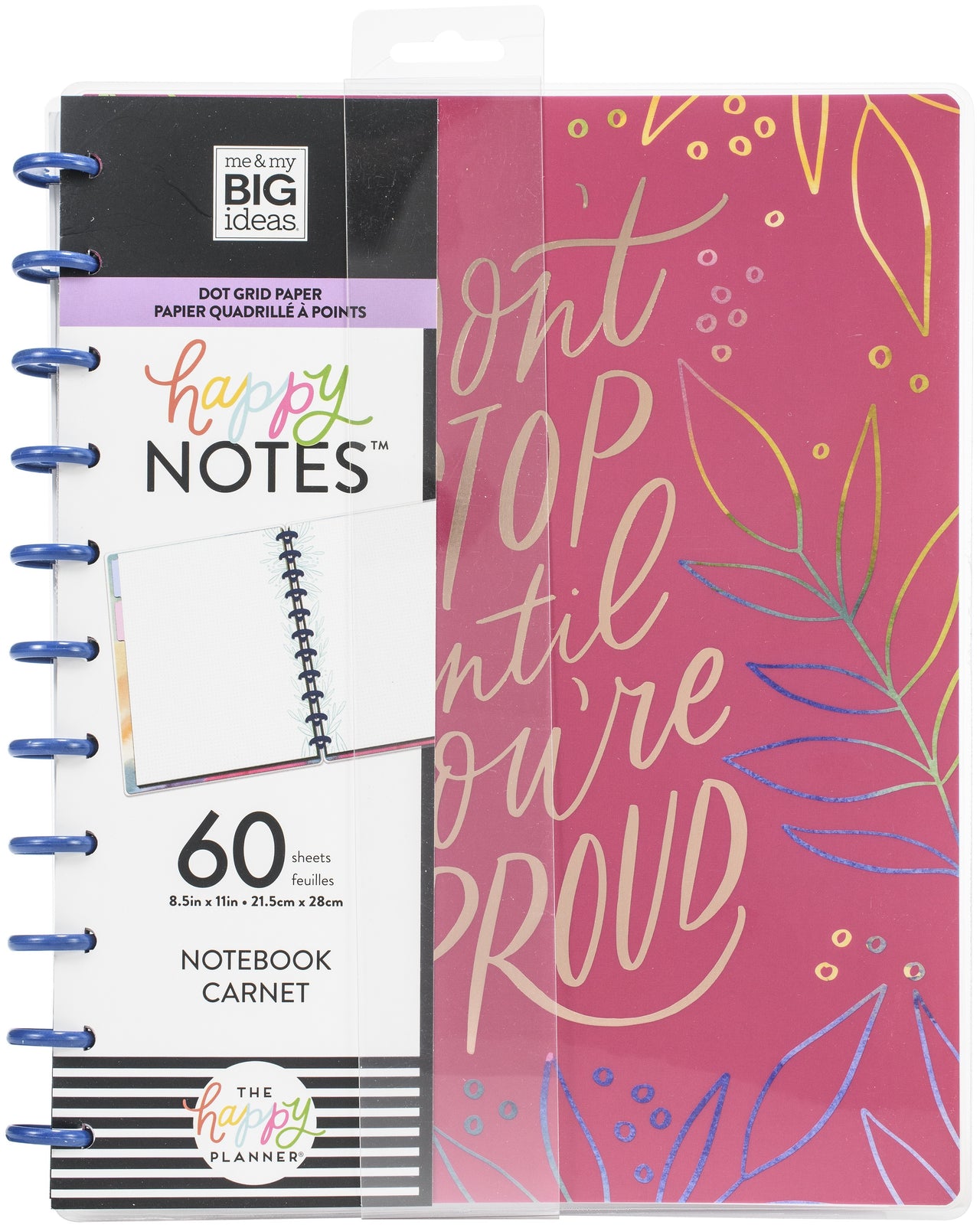 The Happy Planner Big Notebook W/60 Sheets - Bold Watercolor