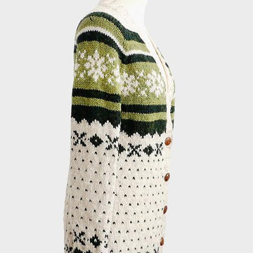 Chunky Snowflake Boyfriend Cardigan