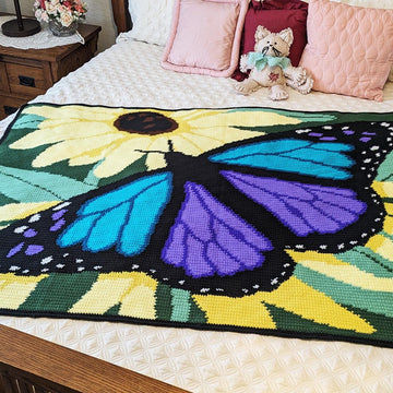Majestic Butterfly Afghan