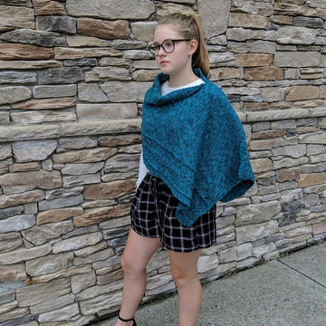 Braided Cable Wrap or Poncho