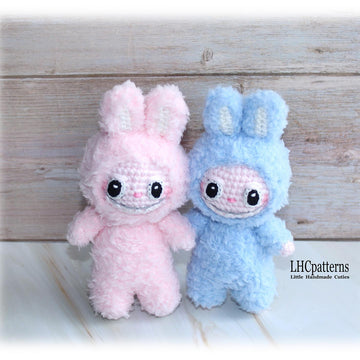 Smiling Bunny / Labubu Crochet Pattern