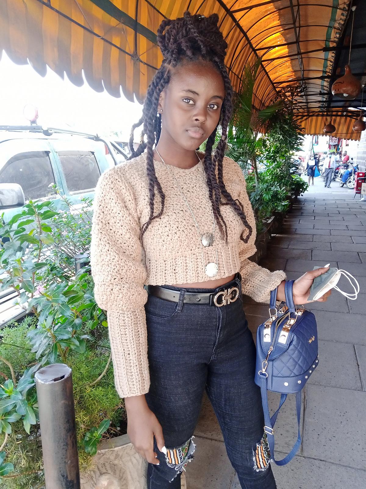 Cropped crochet sweater pattern