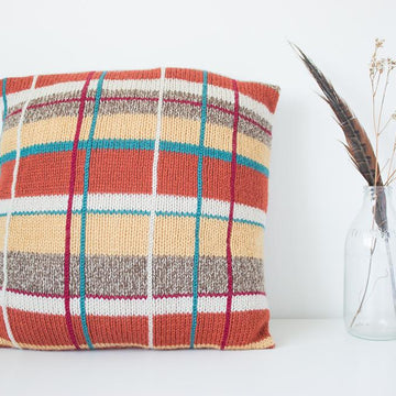 Pheasant tartan cushion