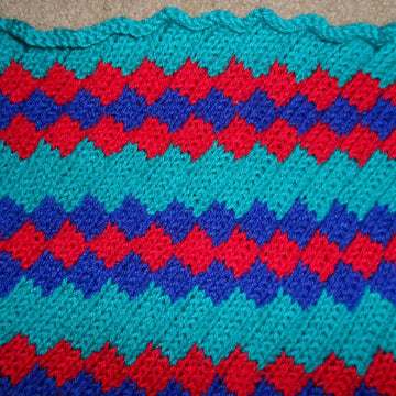 Easy Mock Entrelac Neck Warmer