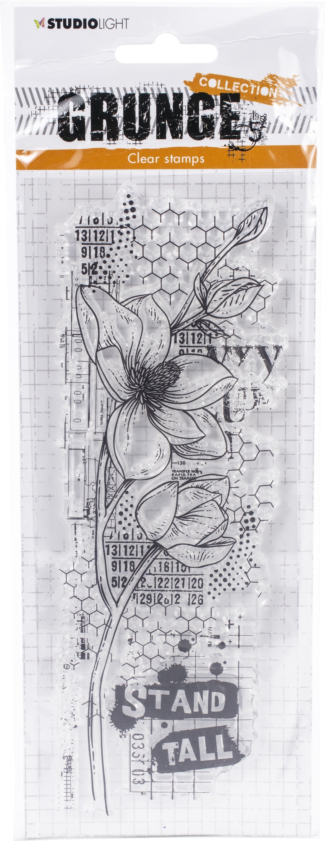 Studio Light Grunge 3.0 Collection A5 Stamp - NR. 405