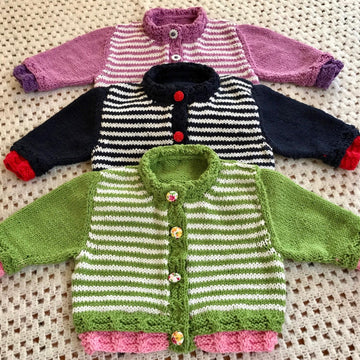 Kensington 3-6 Months Baby Cardigan in Katia Mississippi 3