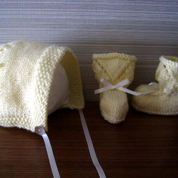 Little Darling Bonnet & Booties Set