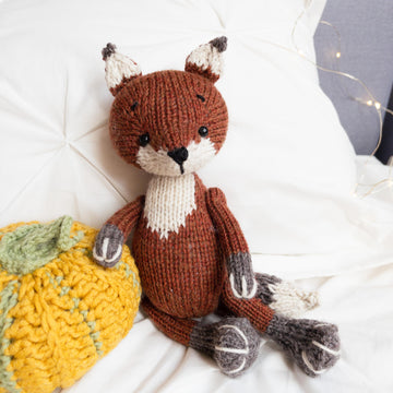 Knitting Toy Pattern - Mister Baby Fox