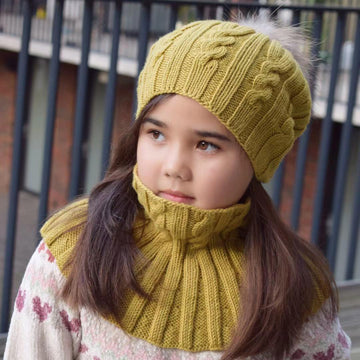 Happy Slouchy Cable hat