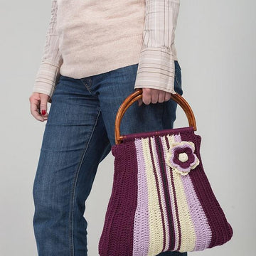 Purple Denim Purse