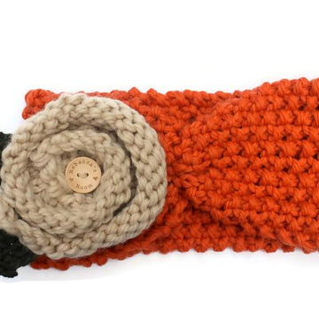 Chunky Headband with Flower